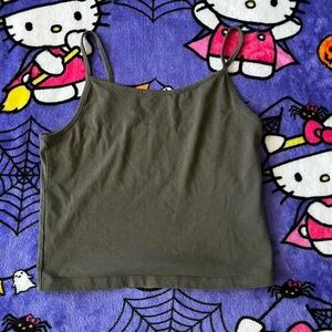 Wild Fable green cami crop top.